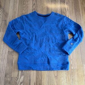 Champion Textured Blue Crewneck Sweatshirt